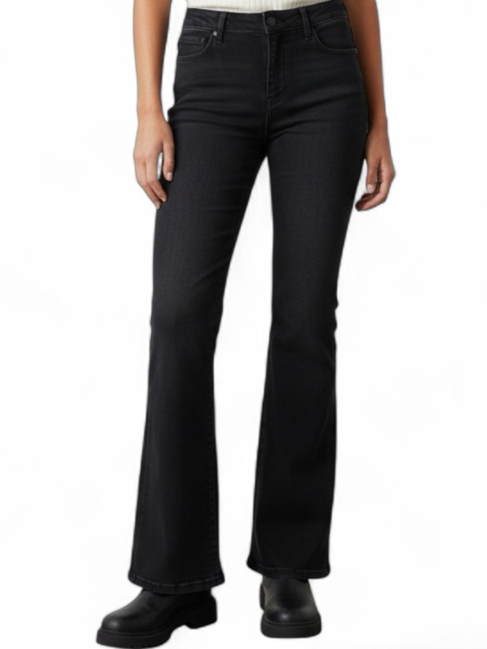 Pilcro and the Letterpress Black Boot Cut Jeans